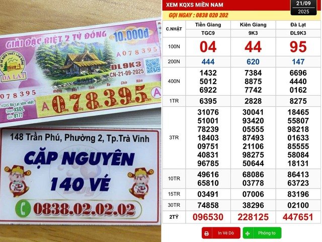 Khách hàng tại Vĩnh Long trúng số lớn, đổi thưởng hàng trăm triệu đồng